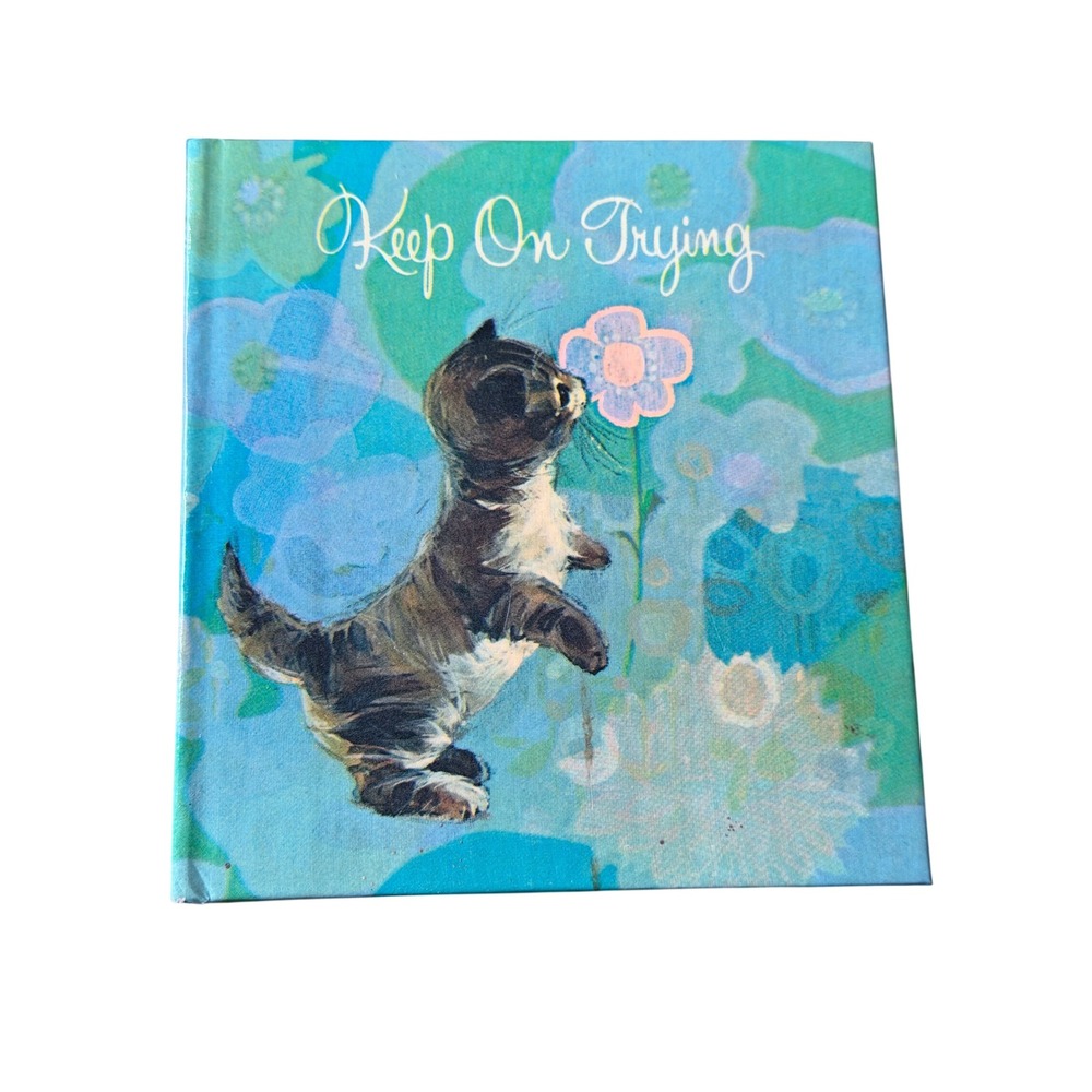 Vintage 1969 Keep On Trying Book Lucille Boesken Maria Paoletti Kitten Art 100LL